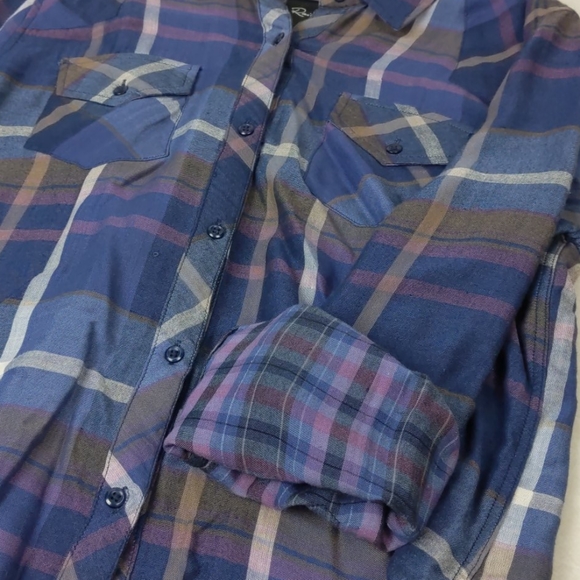 Rails Kendra Shirt in Rare Blue & Purple Colorway - Picture 4 of 8